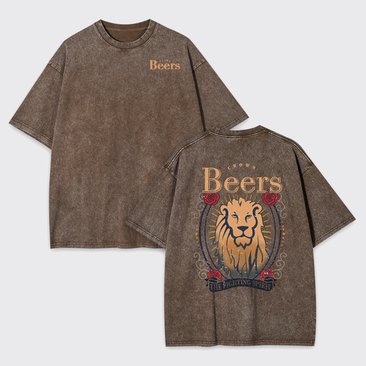 The Fighting Spirit Lion Garment-dye Tees