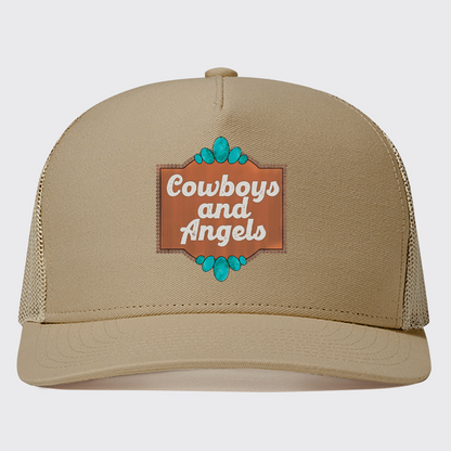 Cowboy And Angel Trucker Hat