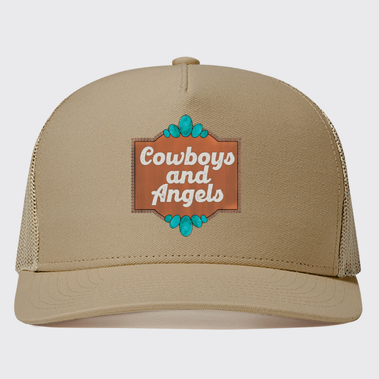 Cowboy And Angel Trucker Hat