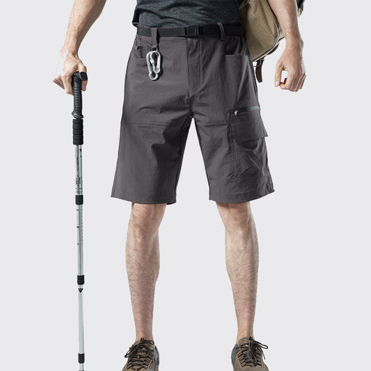 Men's Grey Outdoor Loose Sports Shorts