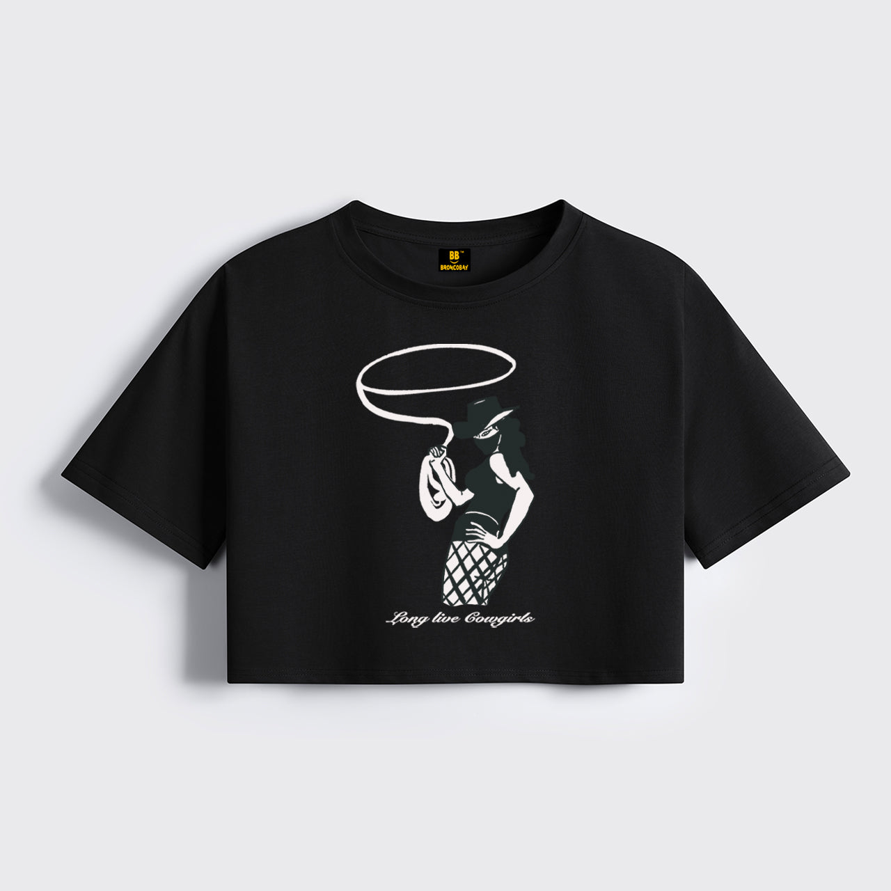 Cowgirls Fierce Lasso Cropped Boxy Tee