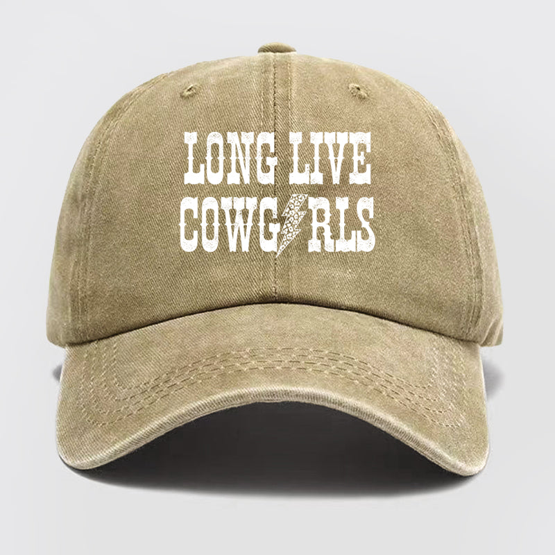 Long Live Cowgirl Washed Baseball Cap