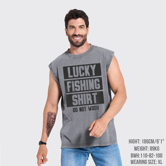 Lucky Fishing Shirt Do Not Wash Washed Tanks