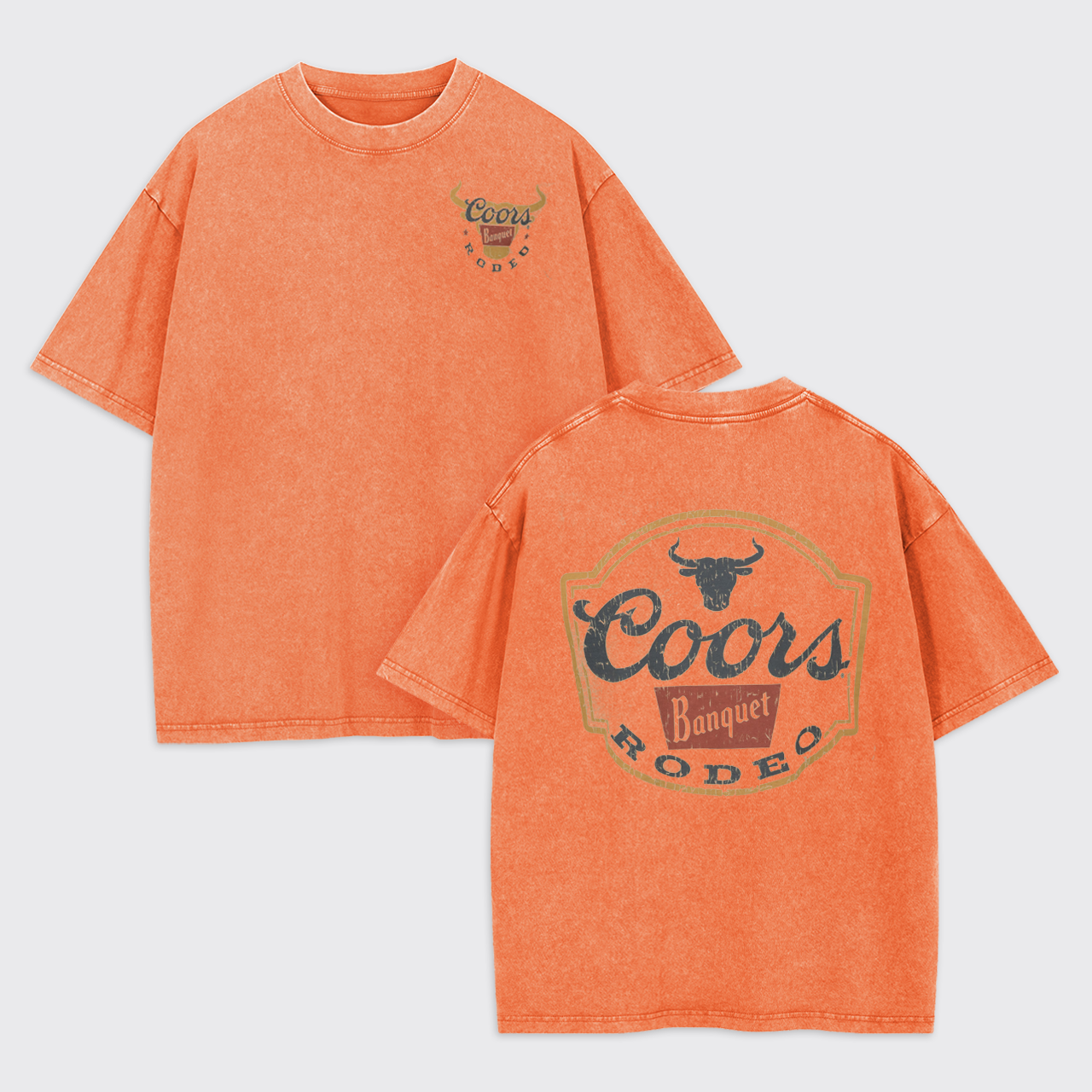 Vintage Rodeo Classic Bullhead Garment-dye Tees