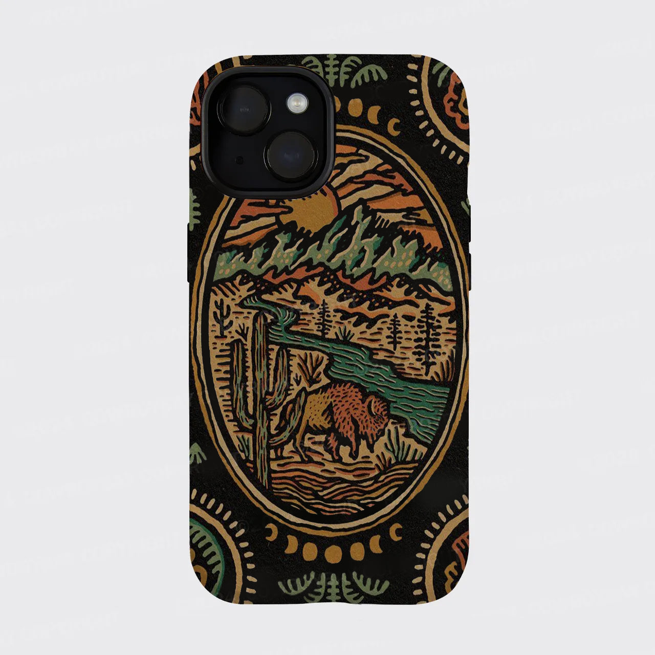 A Mirror Image Of the Cowboys Of The West_Broncobay Phone Case