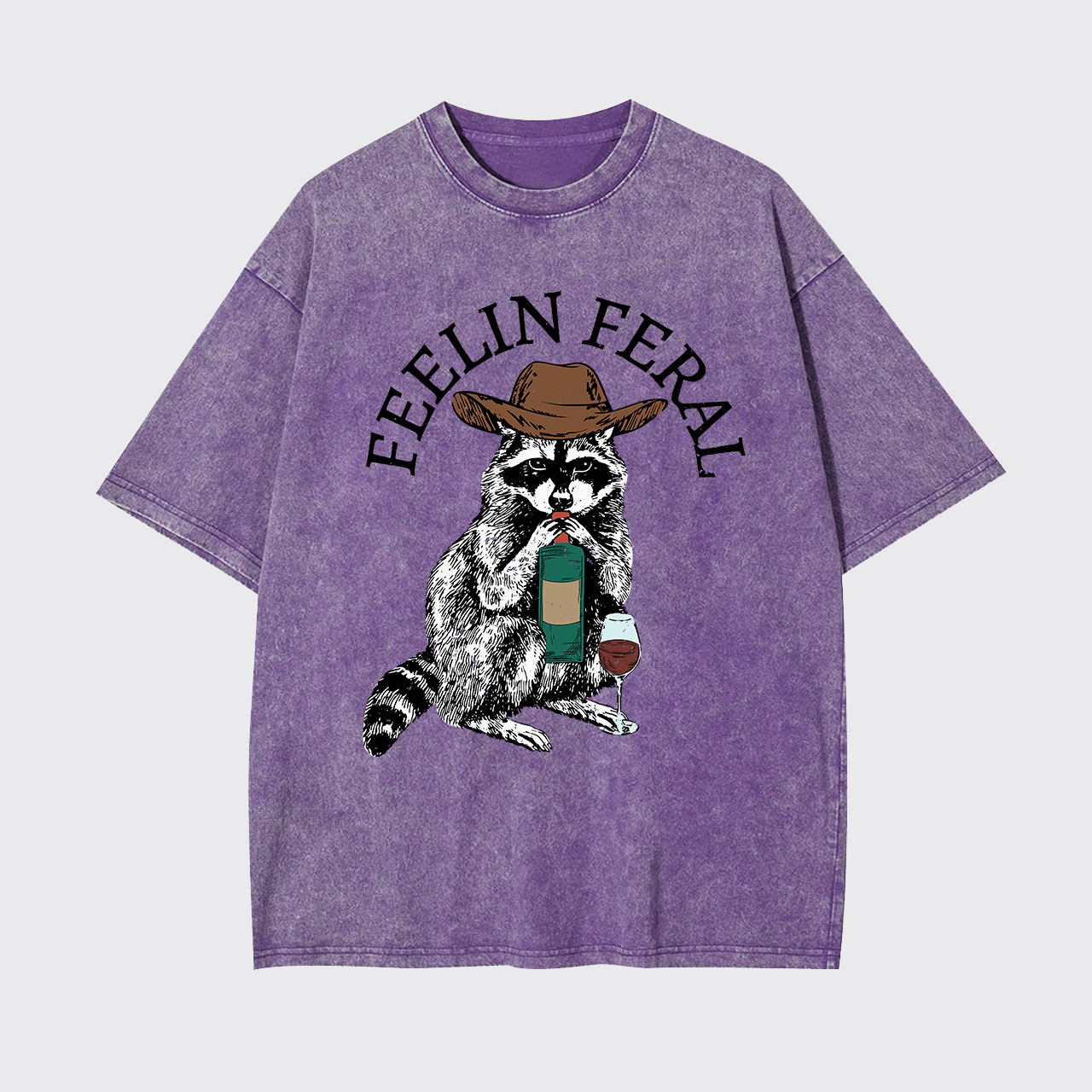Funny Raccoon Garment-dye Tees