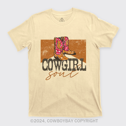 Cowgirl Walking In The Western Desert T-Shirts
