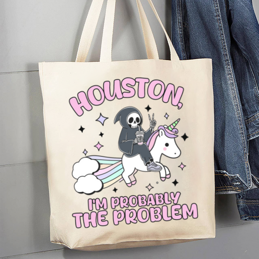 Mental Health-Houston I'm Probably The Problem_Broncobay Canvas Tote Bag