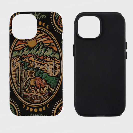 A Mirror Image Of the Cowboys Of The West_Broncobay Phone Case