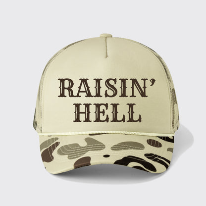Raisin' Hell Trucker Hat
