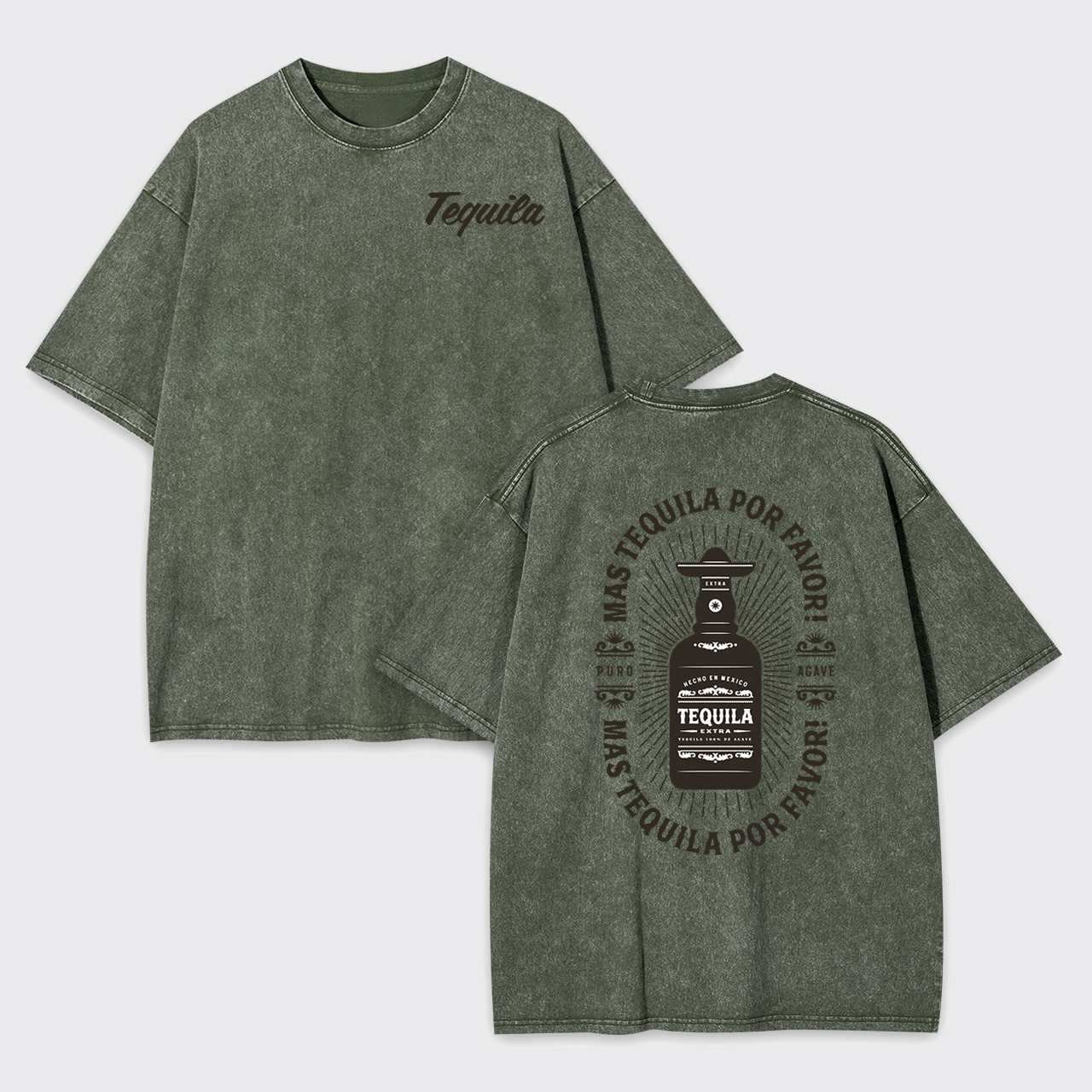 Vintage Mas Tequila Garment-dye Tees