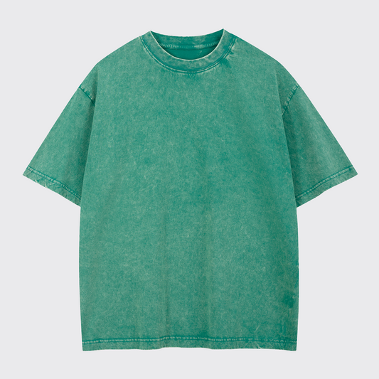 Washed Tee:Grass Green