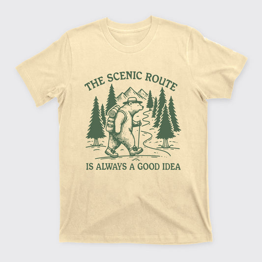 The Scenic Route Is Always A Good Idea T-Shirts
