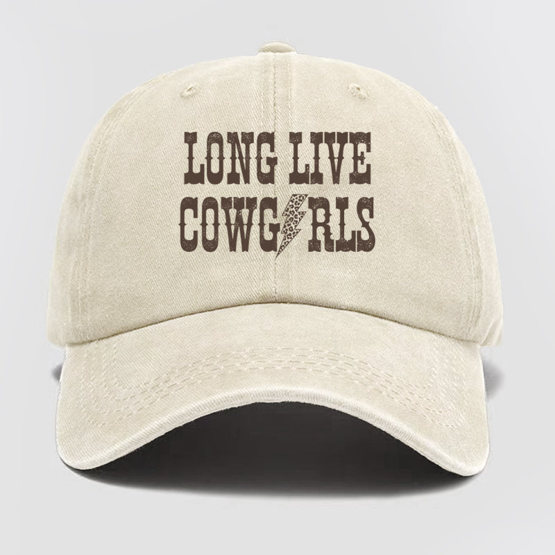 Long Live Cowgirl Washed Baseball Cap