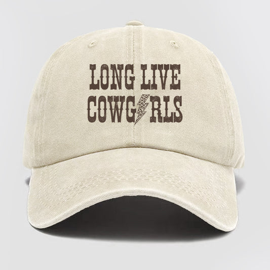 Long Live Cowgirl Washed Baseball Cap