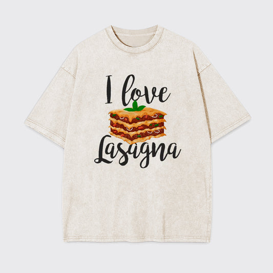 I Love Lasagna Garment-dye Tees