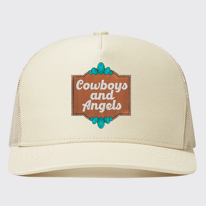 Cowboy And Angel Trucker Hat