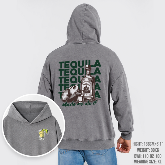 Cute Tequila Shot Lover Garment-Dye Hoodies