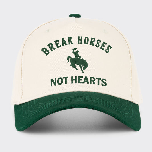 Break Horses Not Hearts Embroidered Baseball Cap