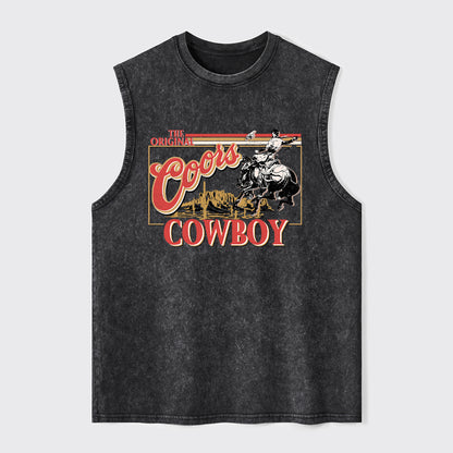 Beers Western-Themed Cowboy Washed Tanks