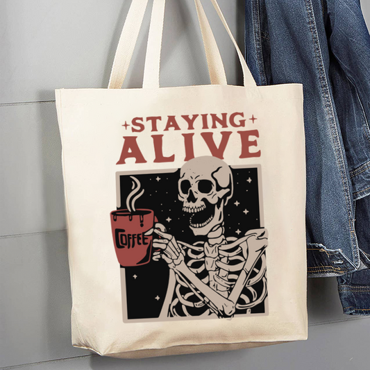 Staying Alive_Broncobay Canvas Tote Bag