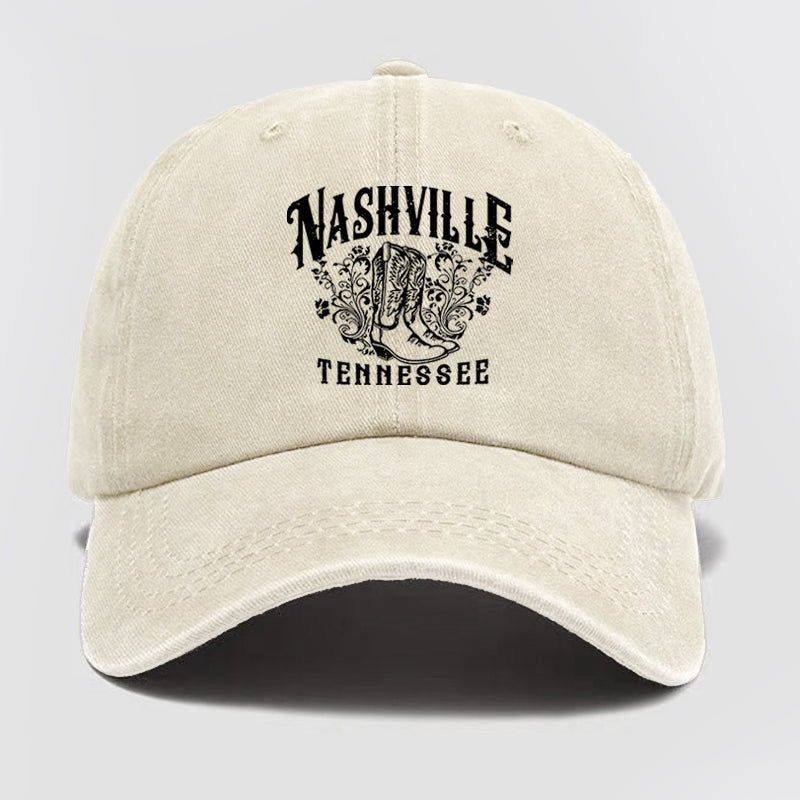 Nashville Tennessee 1972 Washed Baseball Cap