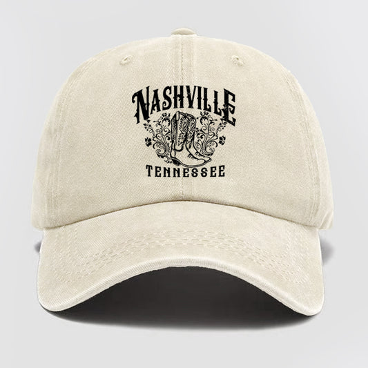 Nashville Tennessee 1972 Washed Baseball Cap