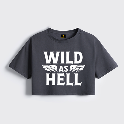 Wild As Hell Cropped Boxy Tee