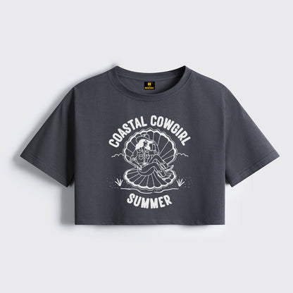 Sweet Coastal Cowgirl Cropped Boxy Tee