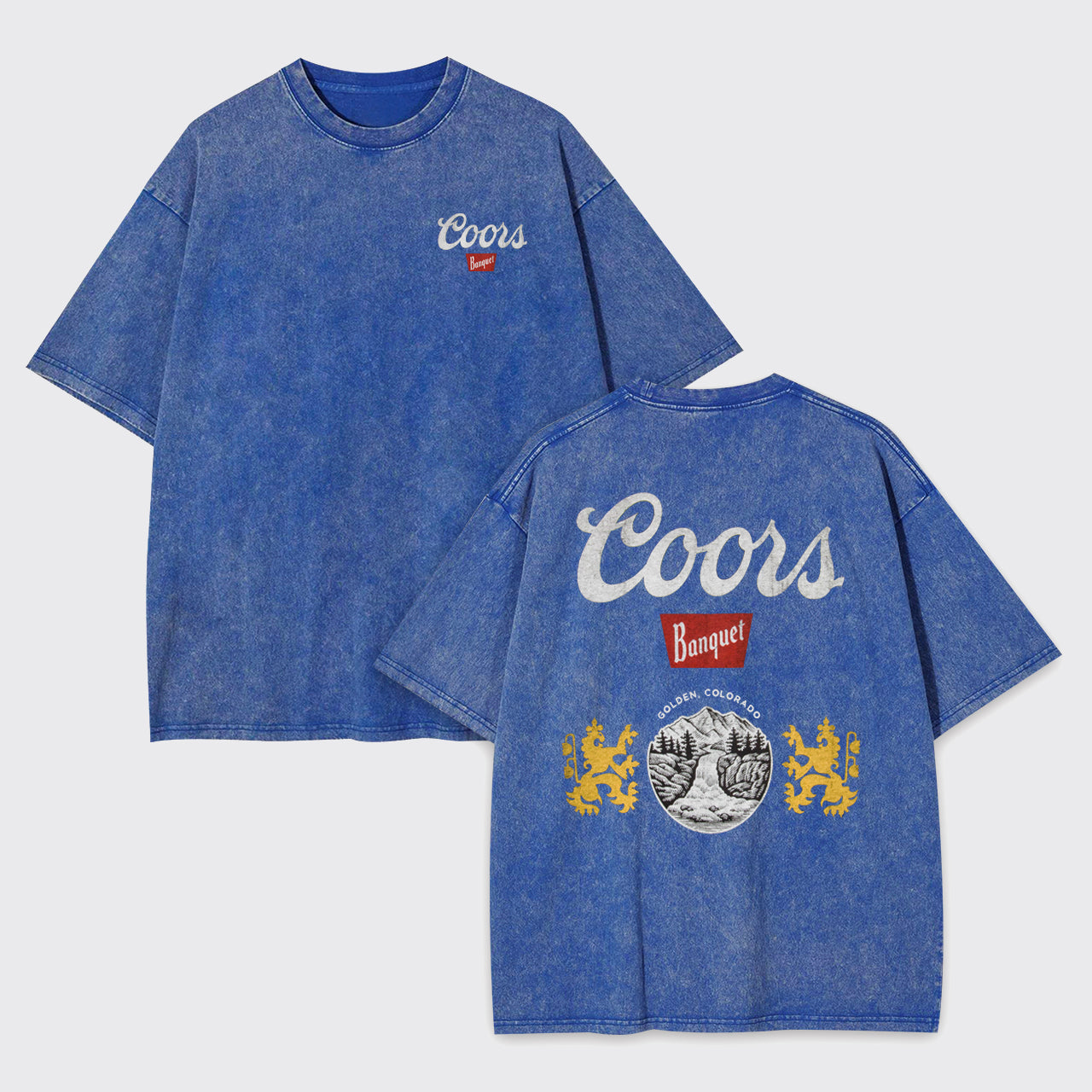 Cool Cowboy Retro Landscape Garment-dye Tees