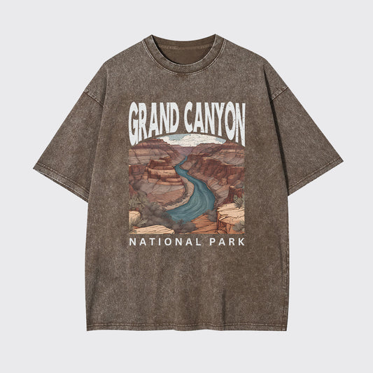 Retro Grand Canyon National Park Garment-dye Tees