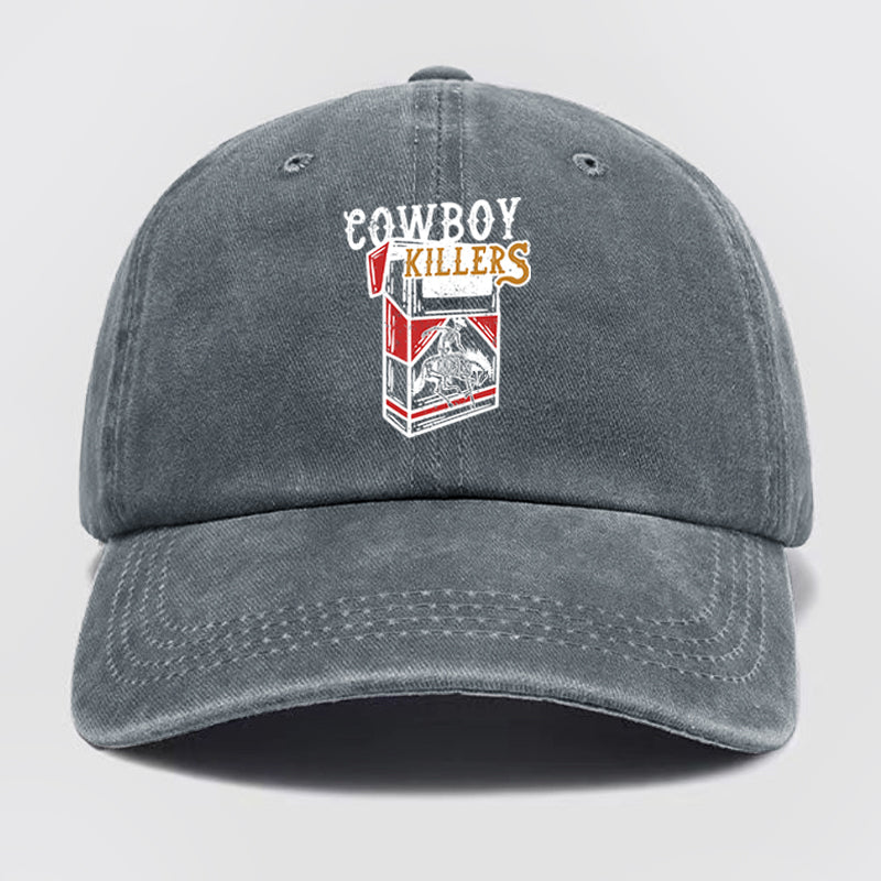 Cowboy Killers Somking Washed Baseball Cap