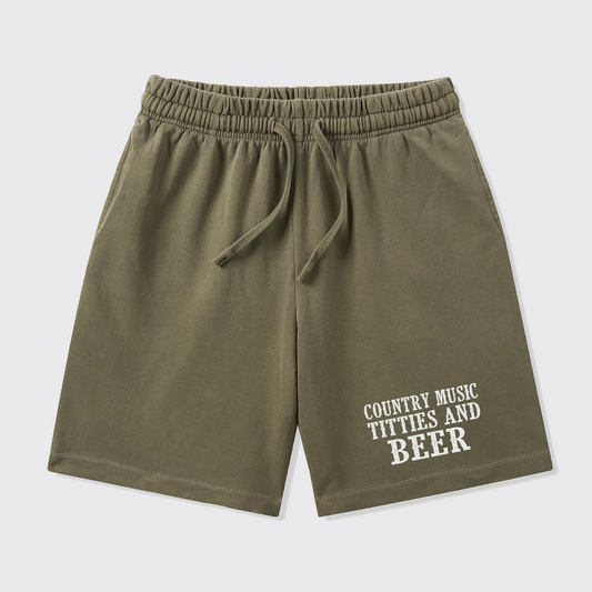 Country Music And Beer_Broncobay Shorts