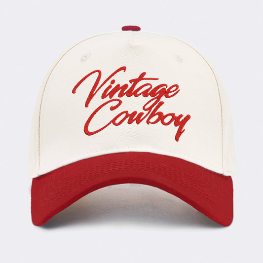 Vintage Cowboy Embroidered Baseball Cap