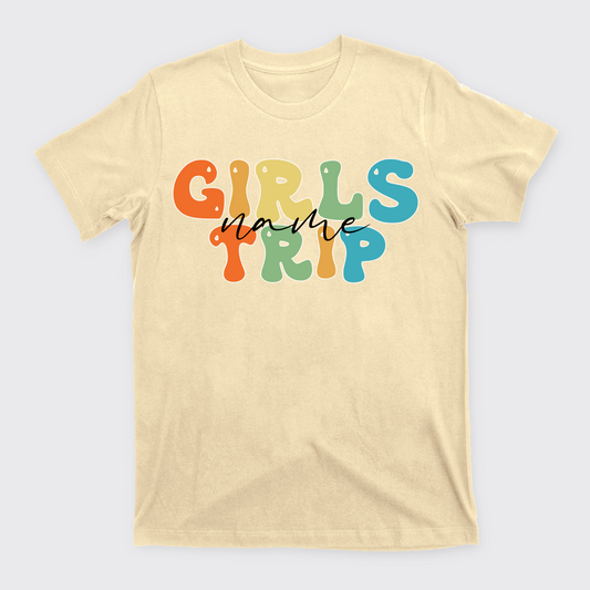 Personalized Name Girls Trip T-Shirts