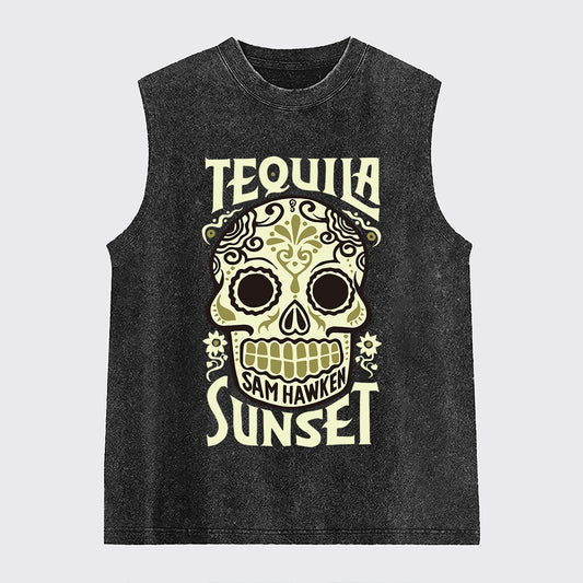 Tequila Sunset Washed Tanks