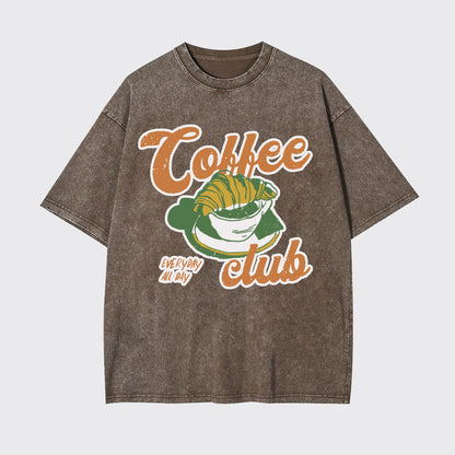 Breakfast Coffee Club Garment-dye Tees