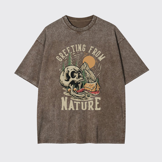 Wild West Nature Welcome You Garment-dye Tees