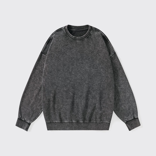 Washed Sweatshirt:Black