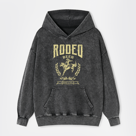 Rodeo Beer Garment-Dye Hoodies
