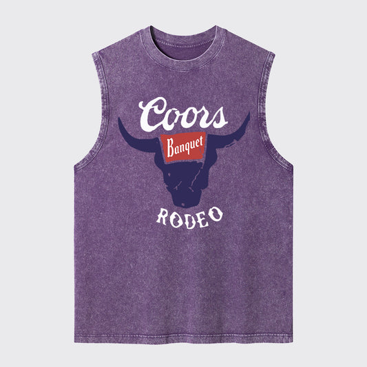 Vintage Rodeo Bull Washed Tanks