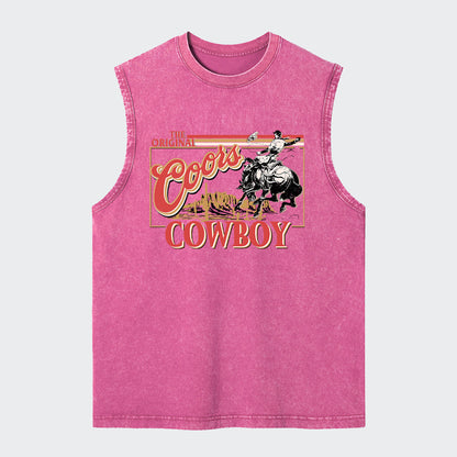 Beers Western-Themed Cowboy Washed Tanks