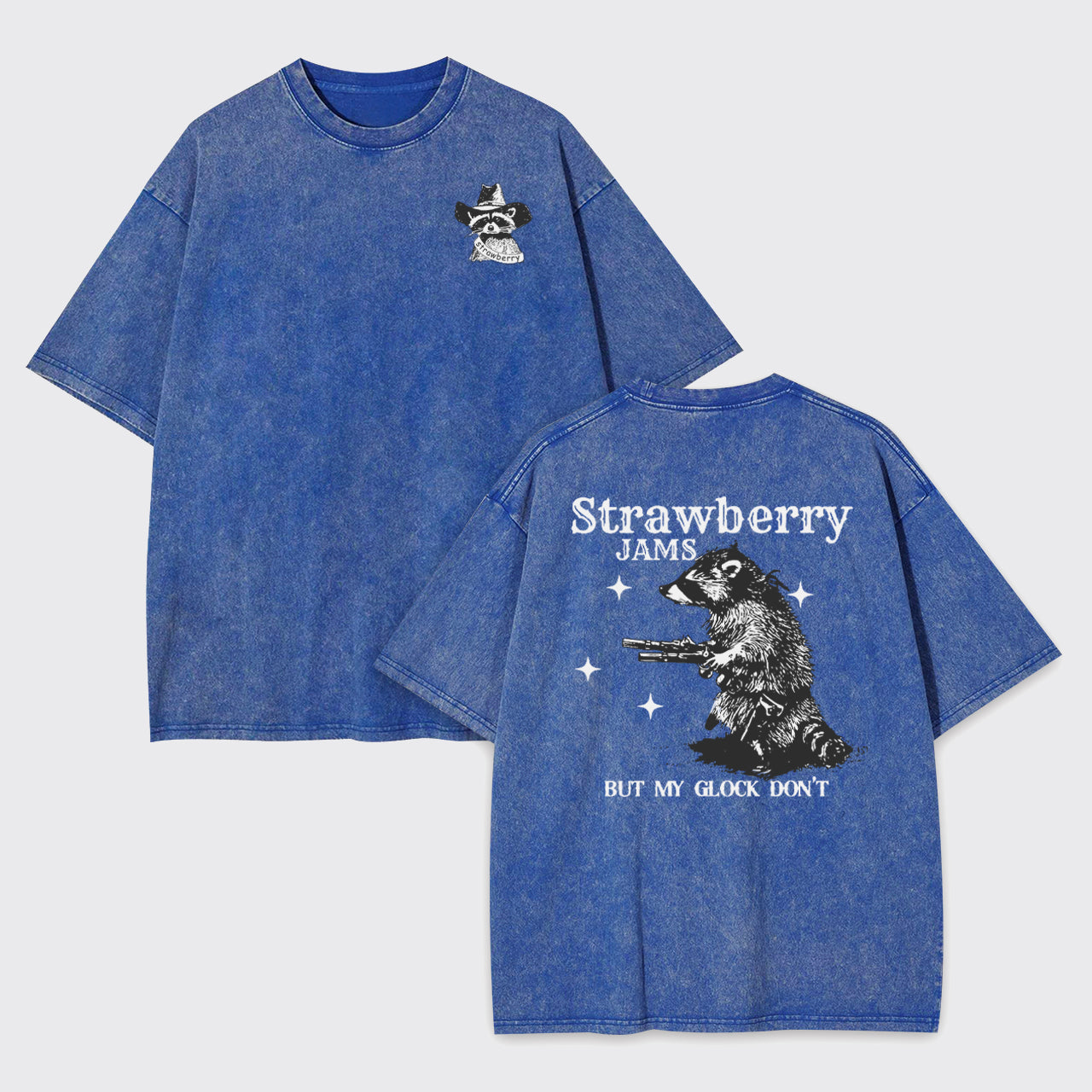 Snarky Sayings-Strawberry Jams But My Glock Don't Garment-dye Tees