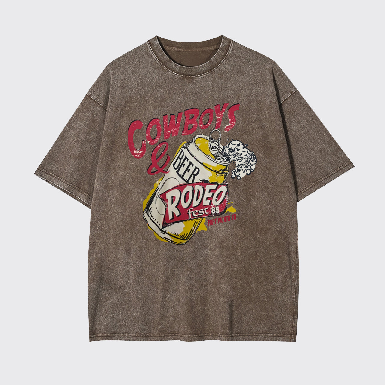 Cowboy And Beer Rodeo Garment-dye Tees