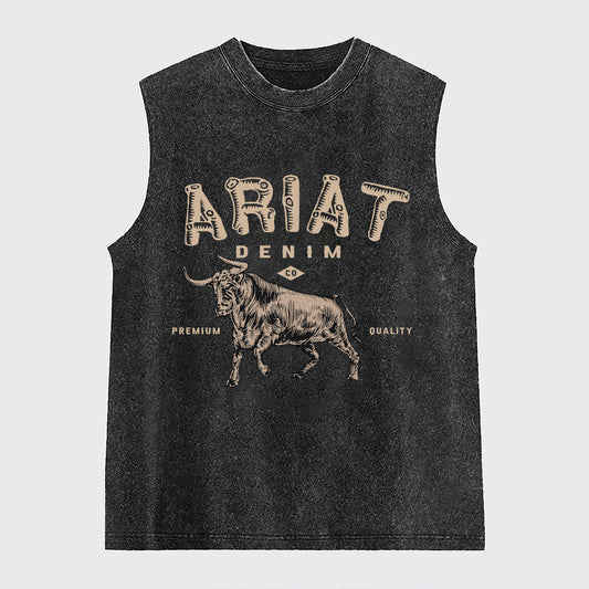 Ariat Denim Cowboy Washed Tanks