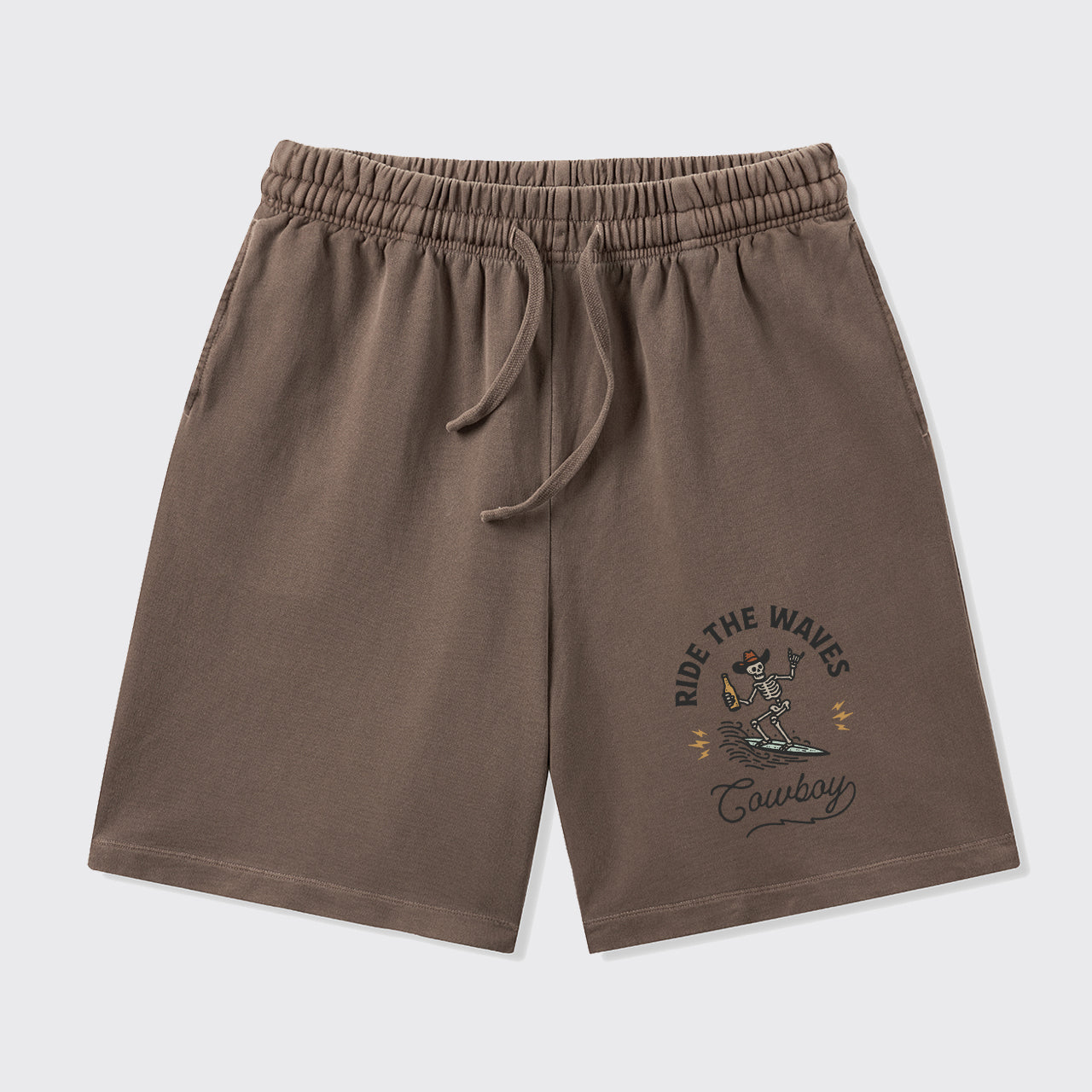 Surfing Cowboy Skeleton_Broncobay Shorts