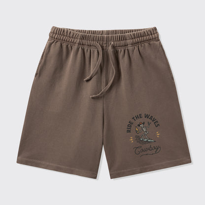 Surfing Cowboy Skeleton_Broncobay Shorts