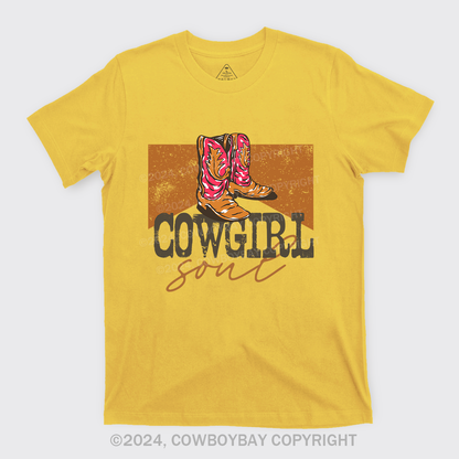 Cowgirl Walking In The Western Desert T-Shirts