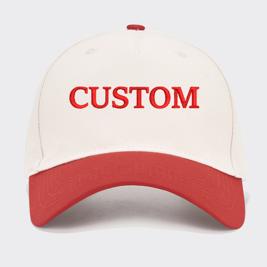Custom Text Embroidered Baseball Cap