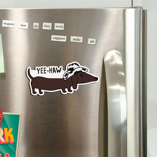 Cowboy Dachshund_Broncobay Fridge Magnet